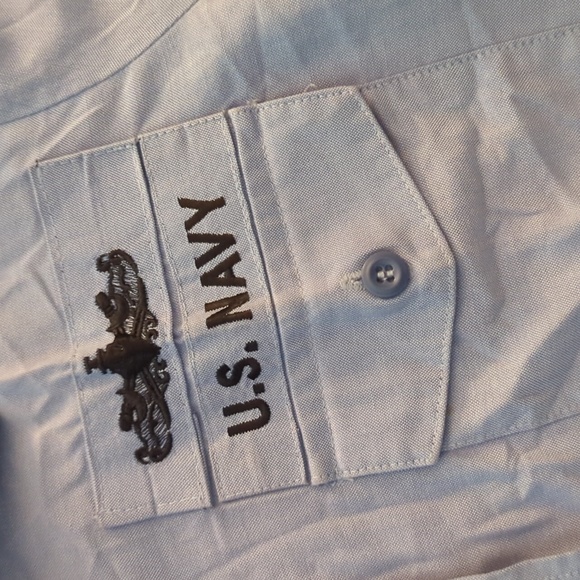 US Navy women's utility chambray shirt - Picture 2 of 3